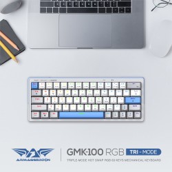 Buy Armaggeddon Mechanical Gaming Keyboard - GMK-100 - Tri-Mode (2.4GHz+BT+USB-C... in Cyprus, Nicosia, Limassol, Larnaka, Pafos