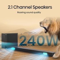 Hisense Soundbar - HS2100 - 2.1 CH 240W BT USB Optical — Buy in Cyprus with Fast Delivery