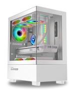 Buy Armaggeddon Gaming Case M-ATX AQUARON Duplex White - Bottom USB Ports-310mm VGA in Cyprus, Nicosia, Limassol, Larnaka, Pafos