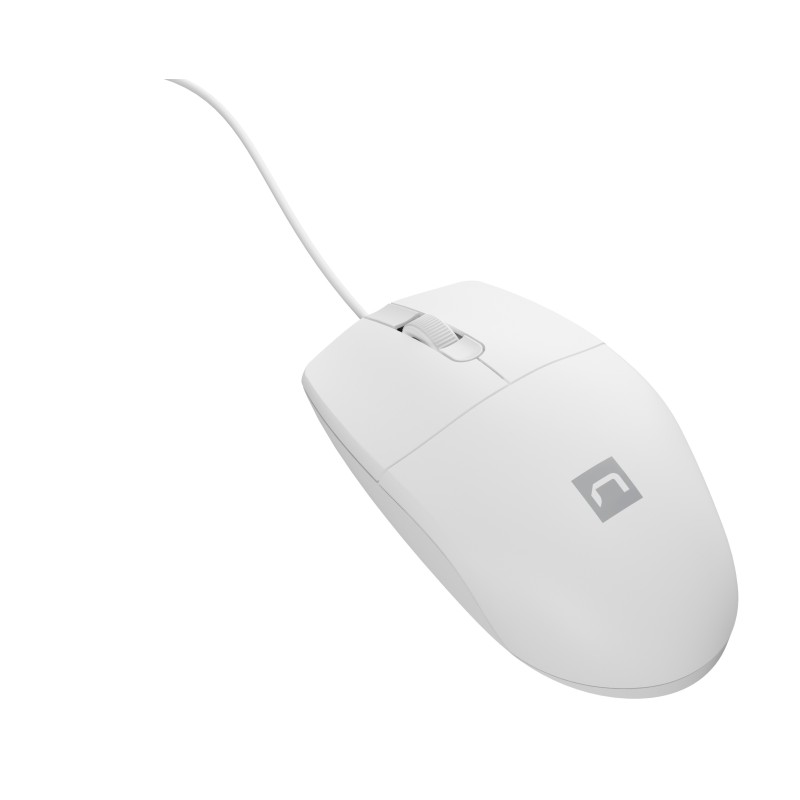 Natec Ruff 2 Wired Optical 1000 DPI Mouse White NMY-1988 (Boxed) — Buy in Cyprus with Fast Delivery