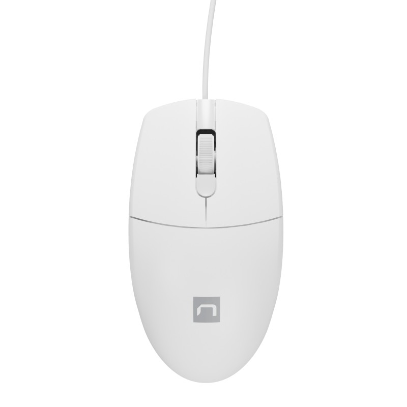 Buy Natec Mouse - RUFF 2 - Wired Optical 1000DPI White in Cyprus, Nicosia, Limassol, Larnaka, Pafos