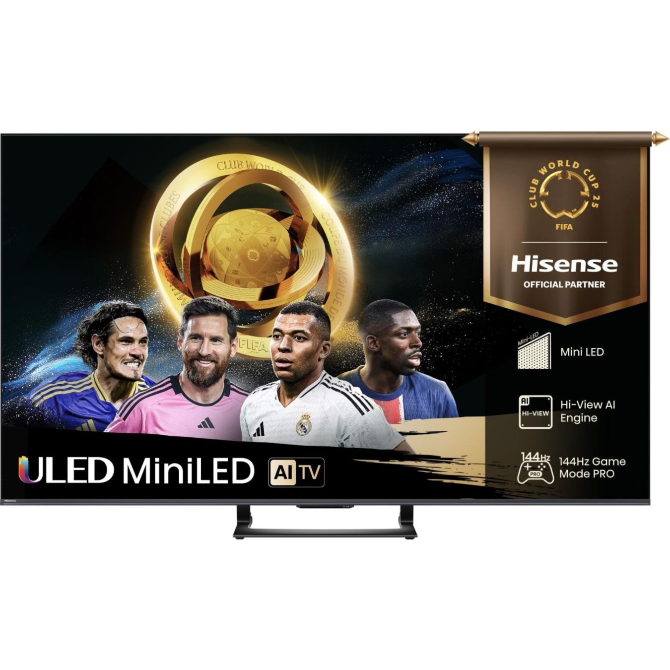 Hisense TV - 55U7Q - 55'' 4K Smart QLED MINI LED 144hz Gaming TV — Buy in Cyprus with Fast Delivery