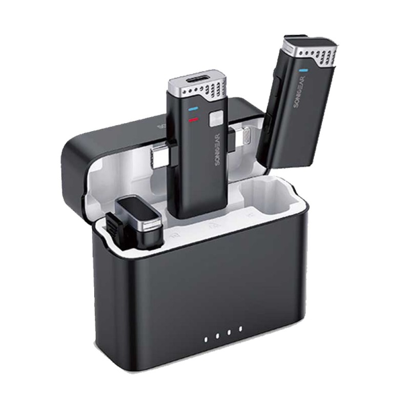 SonicGear WLM3000 Duo Wireless 2x Lavalier Clip-On Microphone (Boxed) — Buy in Cyprus with Fast Delivery