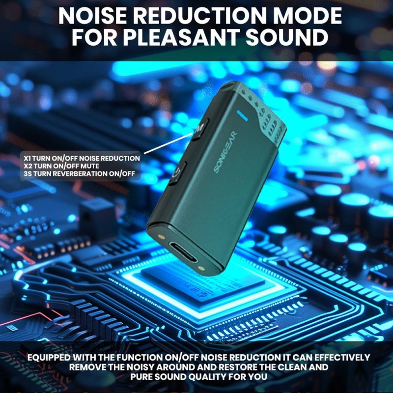 Buy SonicGear Wireless 2x Lavalier ClipOn Microphones - WLM3000 DUO - SonicGear ... in Cyprus, Nicosia, Limassol, Larnaka, Pafos