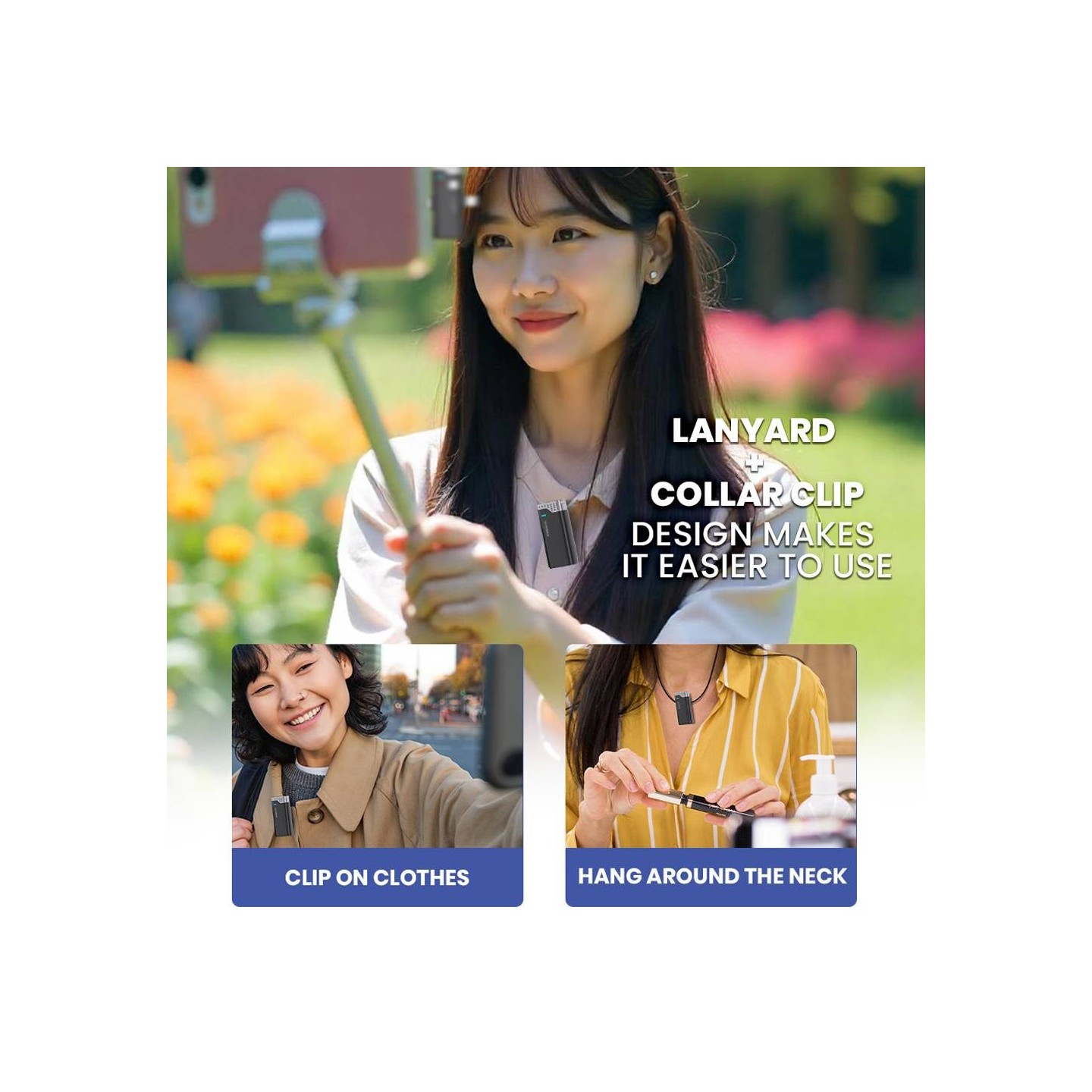 SonicGear WLM3000 Duo Wireless 2x Lavalier Clip-On Microphone (Boxed) — Buy in Cyprus with Fast Delivery