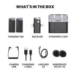 SonicGear WLM3000 Duo Wireless 2x Lavalier Clip-On Microphone (Boxed) — Buy in Cyprus with Fast Delivery