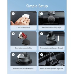 Buy Anker PowerWave Mag-Go Car Wireless Charging Kit - with 2-Port Car Charger &... in Cyprus, Nicosia, Limassol, Larnaka, Pafos