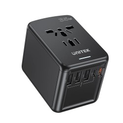 Buy Unitek Universal Travel Wall Charger - P1121A - 35W 2xUSB-C + 3xUSB-A in Cyprus, Nicosia, Limassol, Larnaka, Pafos