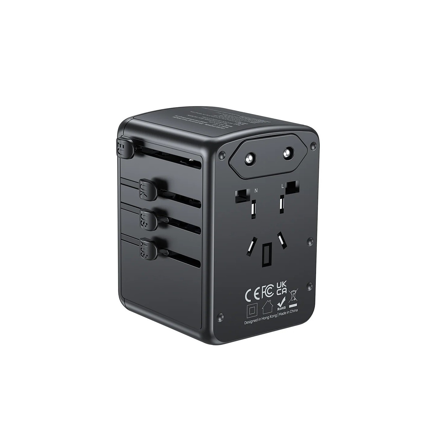 Unitek Universal Travel Wall Charger - P1121A - 35W 2xUSB-C + 3xUSB-A — Buy in Cyprus with Fast Delivery