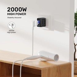 Buy Unitek Universal Travel Wall Charger - P1121A - 35W 2xUSB-C + 3xUSB-A in Cyprus, Nicosia, Limassol, Larnaka, Pafos