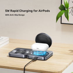 Buy Unitek Charge Wireless Qi2 15W Foldable 3-in-1 Charging Station - P1300A - W... in Cyprus, Nicosia, Limassol, Larnaka, Pafos