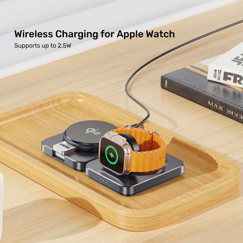 Buy Unitek Charge Wireless Qi2 15W Foldable 3-in-1 Charging Station - P1300A - W... in Cyprus, Nicosia, Limassol, Larnaka, Pafos