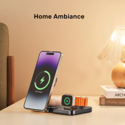 Buy Unitek Charge Wireless Qi2 15W Foldable 3-in-1 Charging Station - P1300A - W... in Cyprus, Nicosia, Limassol, Larnaka, Pafos