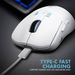 Armaggeddon Mirage V Wired+2.4G+BT Rechargeable 10000 CPI Gaming Mouse White (Boxed) — Buy in Cyprus with Fast Delivery