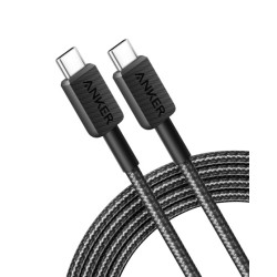 Anker 322 USB-C to USB-C Cable 1.8m Braided Black (Boxed) — Buy in Cyprus with Fast Delivery