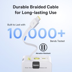 Buy Baseus Powerbank 22.5W 20000mAh + Display EnerFill Bipow2 Pro White - FC51 -... in Cyprus, Nicosia, Limassol, Larnaka, Pafos