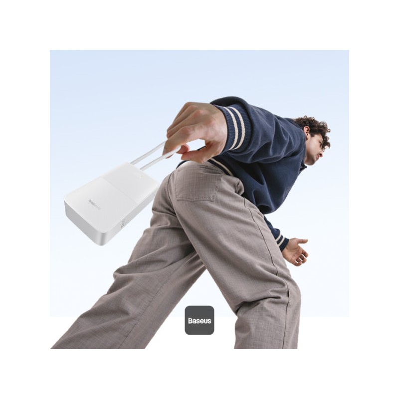 Buy Baseus Powerbank 22.5W 20000mAh + Display EnerFill Bipow2 Pro White - FC51 -... in Cyprus, Nicosia, Limassol, Larnaka, Pafos