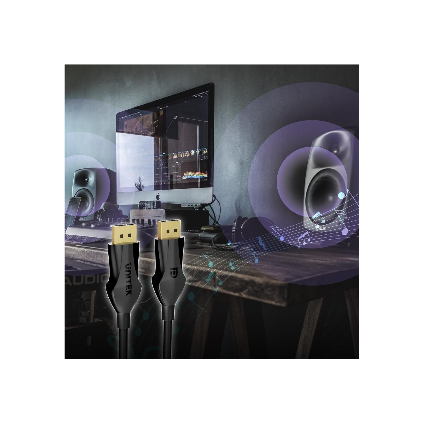 Unitek DisplayPort Cable - C1624BK-3M - DisplayPort 1.4 Cable 8K 60Hz 3.0m — Buy in Cyprus with Fast Delivery