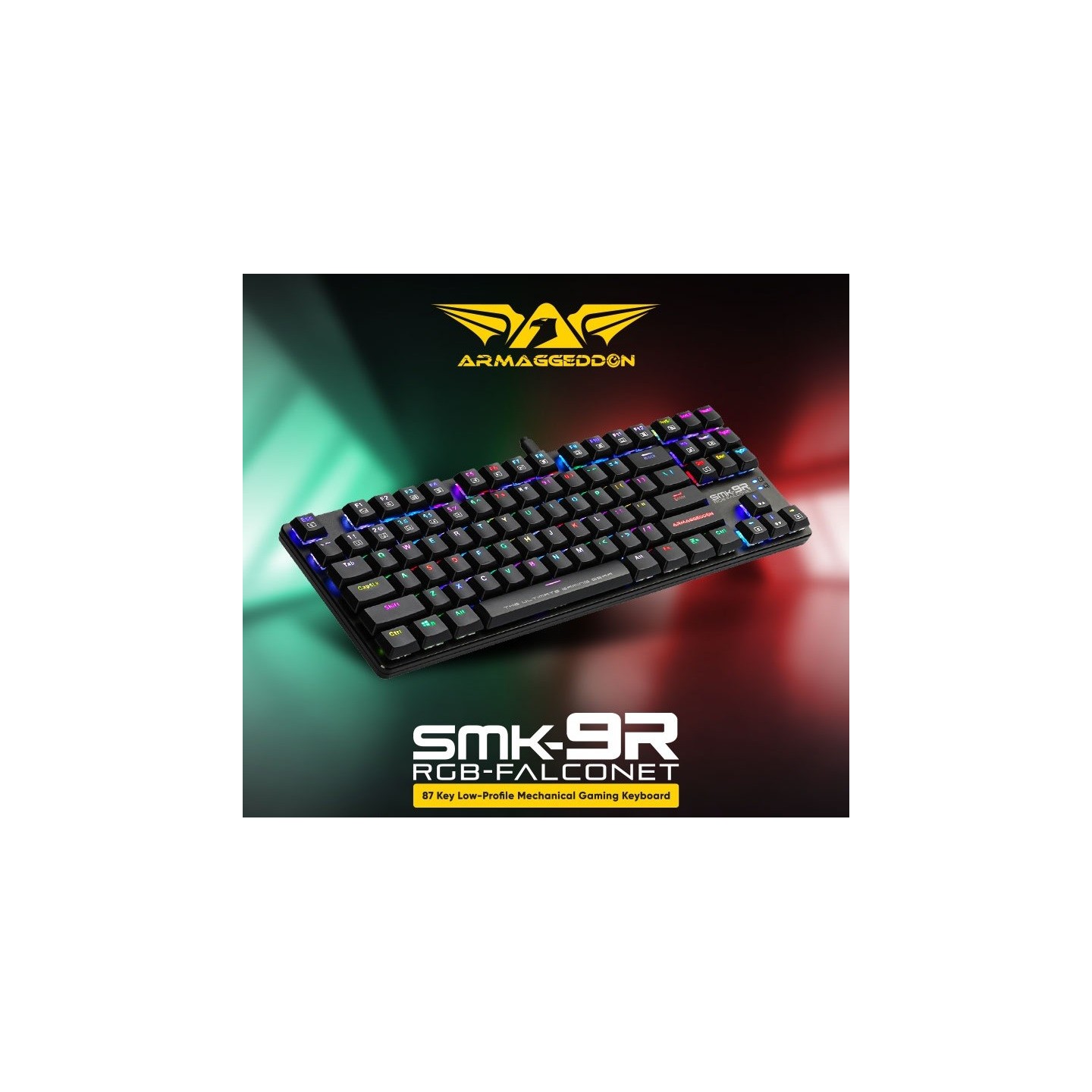 Armaggeddon SMK-9R Low Profile Mechanical Keyboard - 87 Black Switch (Boxed) — Buy in Cyprus with Fast Delivery