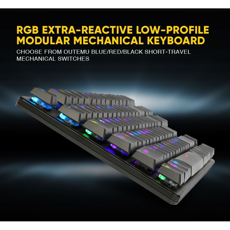 Buy Armaggeddon Low Profile Mechanical Keyboard - SMK-9R - 87 Black Switch Keys in Cyprus, Nicosia, Limassol, Larnaka, Pafos