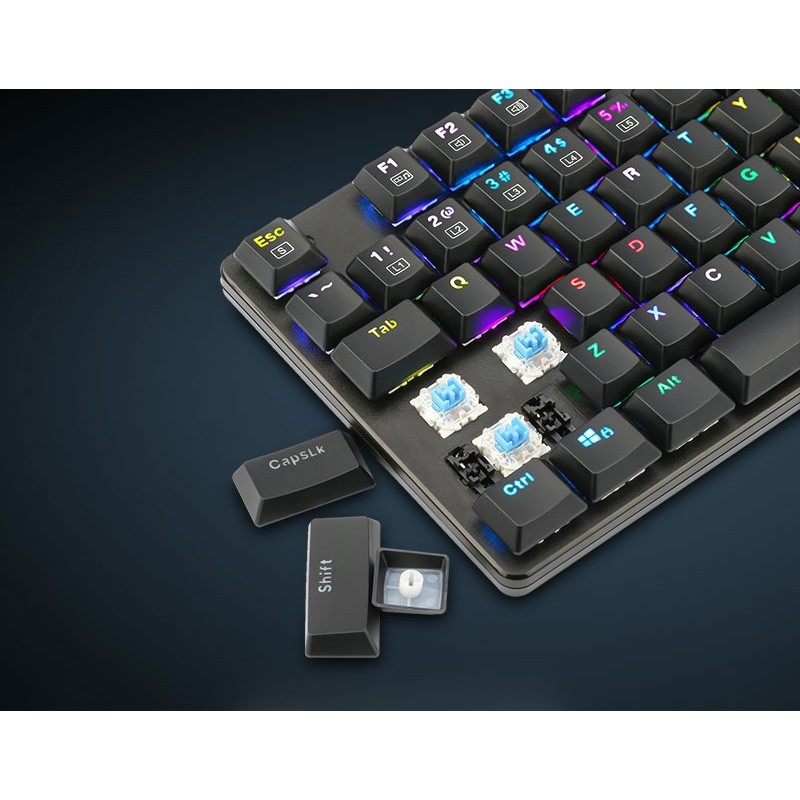 Buy Armaggeddon Low Profile Mechanical Keyboard - SMK-9R - 87 Black Switch Keys in Cyprus, Nicosia, Limassol, Larnaka, Pafos