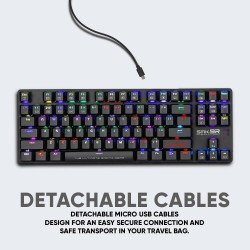 Armaggeddon SMK-9R Low Profile Mechanical Keyboard - 87 Black Switch (Boxed) — Buy in Cyprus with Fast Delivery