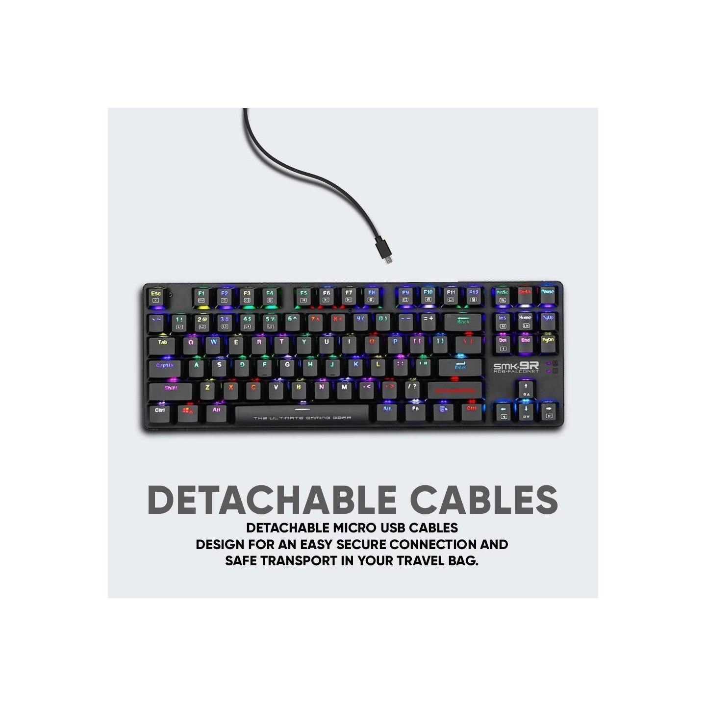 Armaggeddon SMK-9R Low Profile Mechanical Keyboard - 87 Black Switch (Boxed) — Buy in Cyprus with Fast Delivery