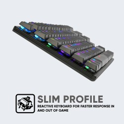 Buy Armaggeddon Low Profile Mechanical Keyboard - SMK-9R - 87 Black Switch Keys in Cyprus, Nicosia, Limassol, Larnaka, Pafos