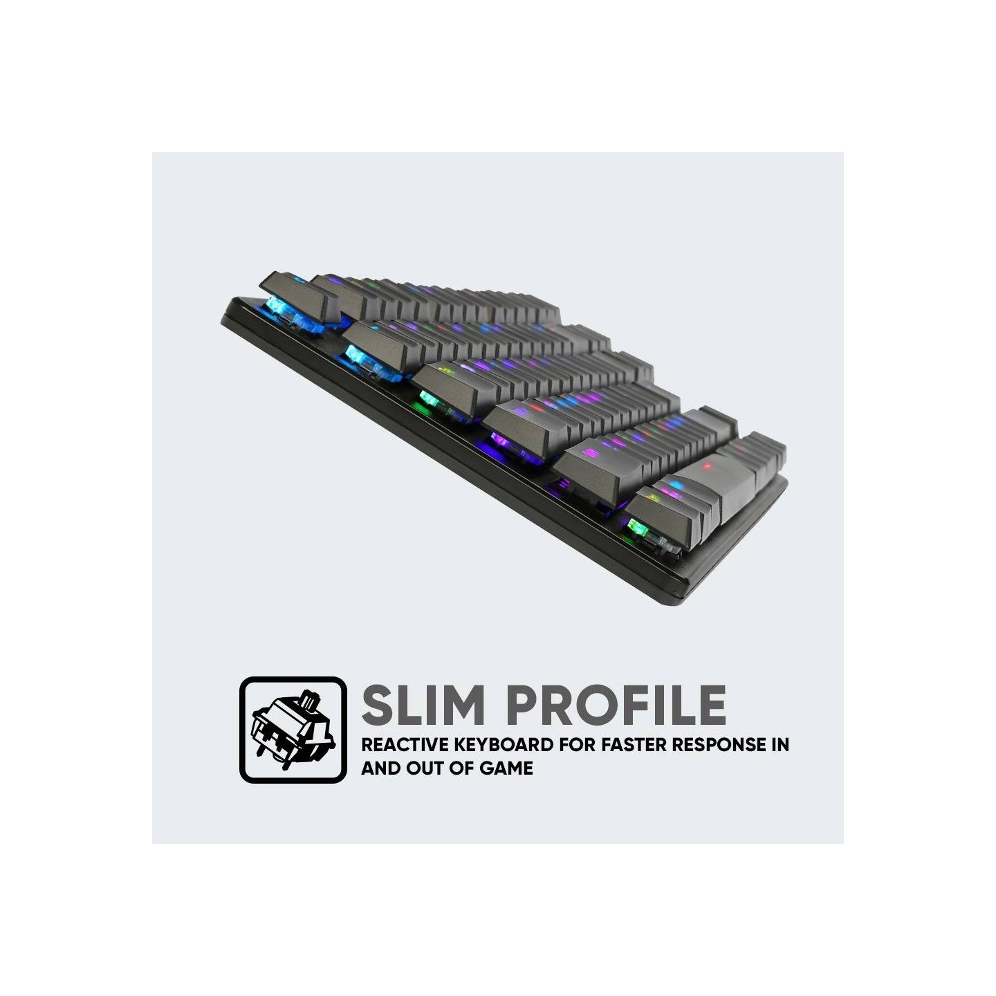Armaggeddon SMK-9R Low Profile Mechanical Keyboard - 87 Black Switch (Boxed) — Buy in Cyprus with Fast Delivery