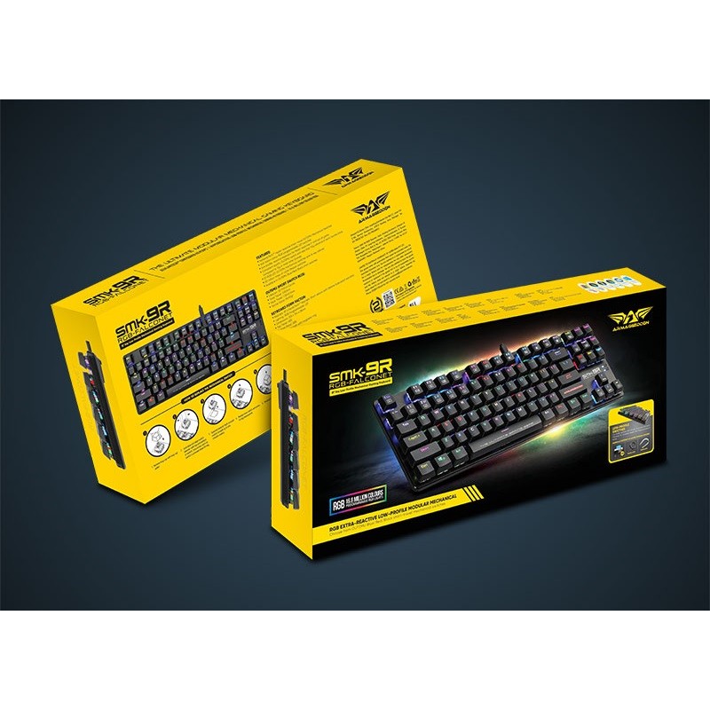 Buy Armaggeddon Low Profile Mechanical Keyboard - SMK-9R - 87 Black Switch Keys in Cyprus, Nicosia, Limassol, Larnaka, Pafos