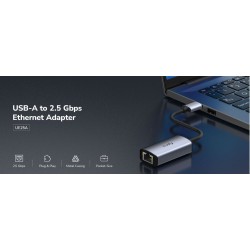 Cudy Converter - UE25A - USB-A to 2.5Gbe LAN Aluminium — Buy in Cyprus with Fast Delivery