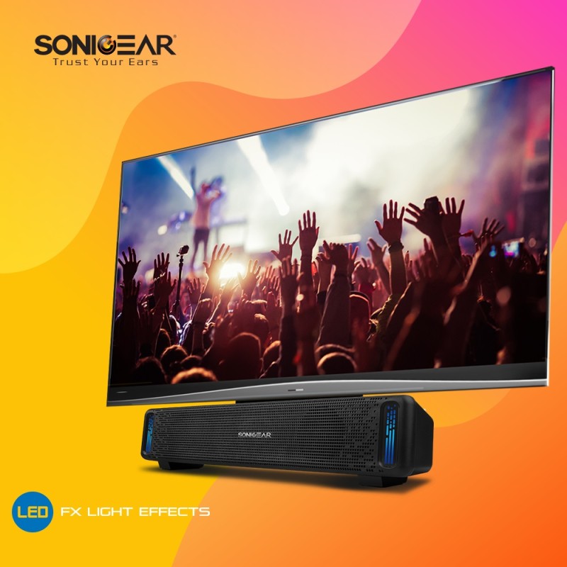 Buy SonicGear SONICBAR USB RGB Soundbar Black - U200 - USB RGB Soundbar Black in Cyprus, Nicosia, Limassol, Larnaka, Pafos