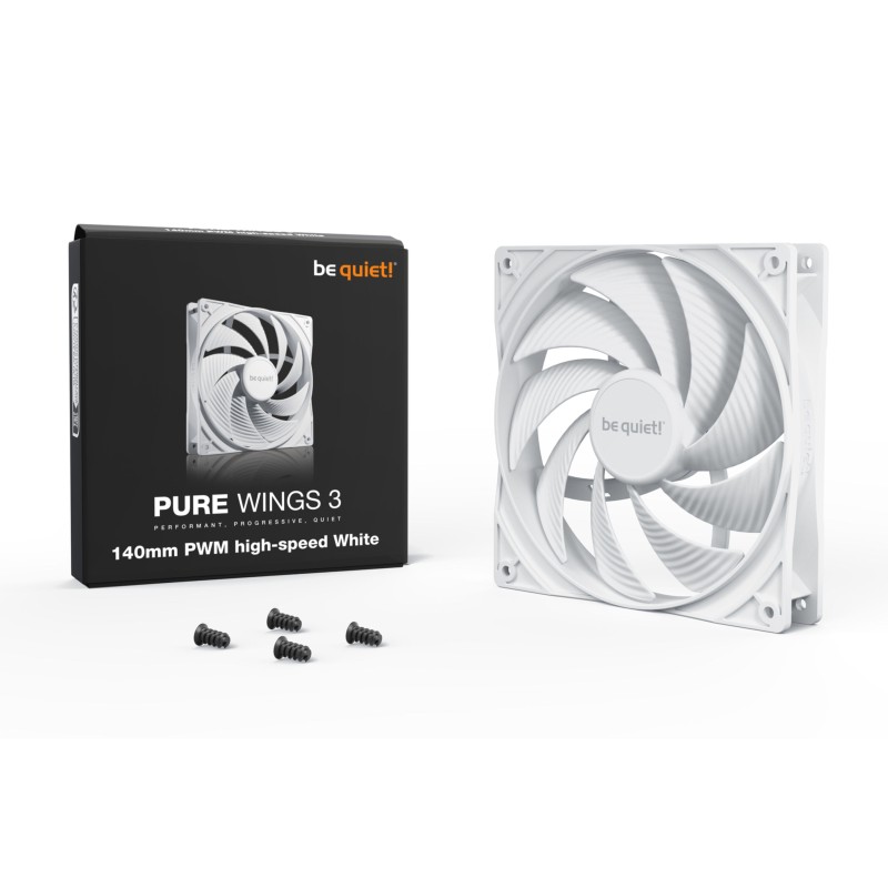 Buy be quiet! Pure Wings 3 BL113 - 140mm High-Speed PWM Case Fan, White in Cyprus, Nicosia, Limassol, Larnaka, Pafos