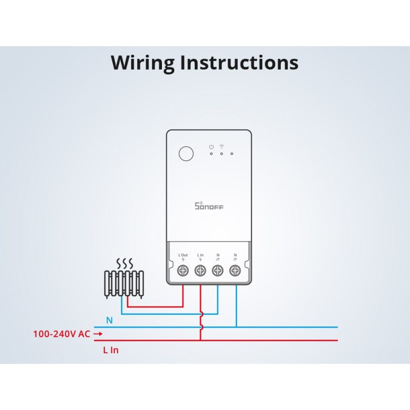 Buy Sonoff WiFi Smart Switch POW Origin Smart Power Meter - POWR3 - 16A in Cyprus, Nicosia, Limassol, Larnaka, Pafos