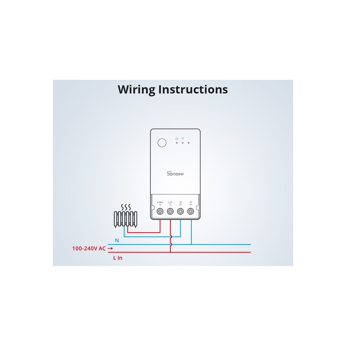 Sonoff WiFi Smart Switch POW Origin Smart Power Meter - POWR3 - 16A — Buy in Cyprus with Fast Delivery