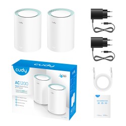 Buy Cudy Mesh - M1300 - AC1200 Dual Band Gigabit Wi-Fi 2-Pack in Cyprus, Nicosia, Limassol, Larnaka, Pafos