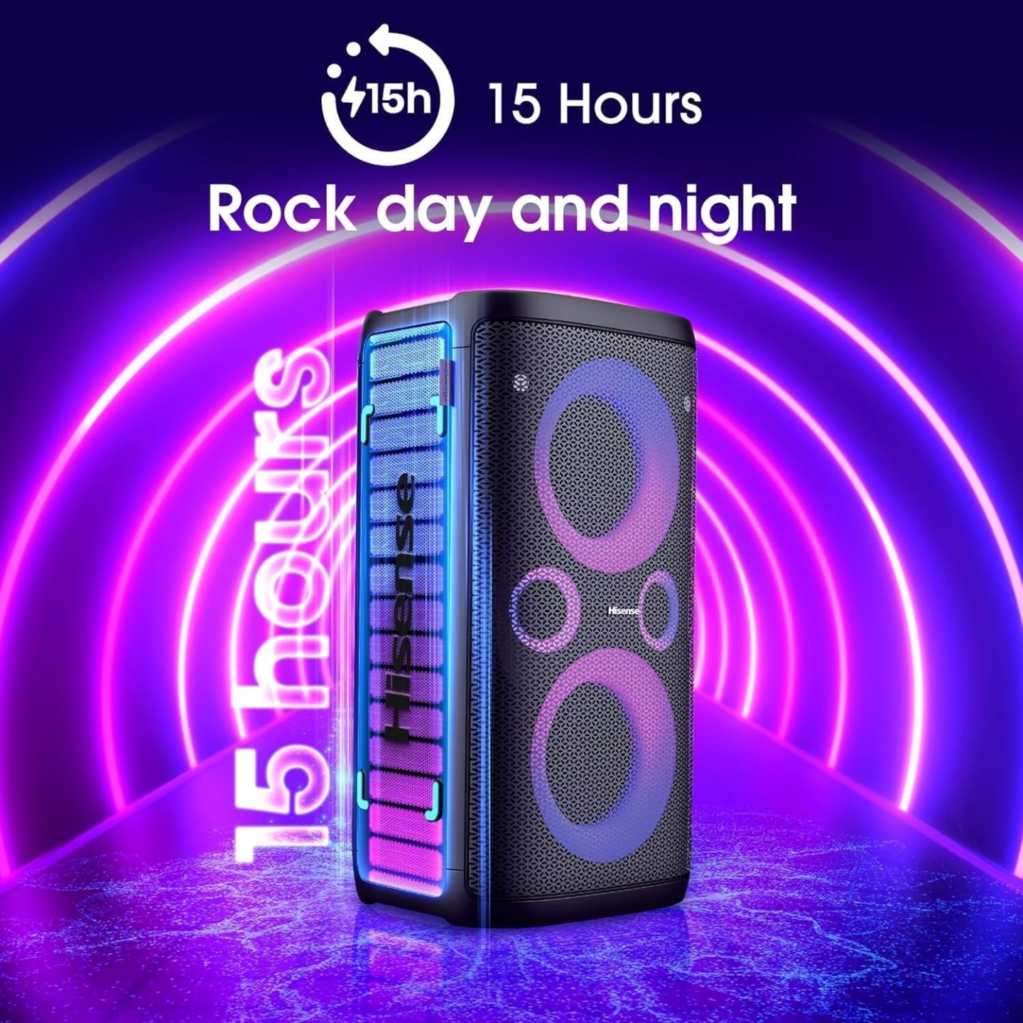Hisense Speaker Portable Karaoke Party Rocker One Plus - 300W — Buy in Cyprus with Fast Delivery