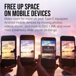 Buy PNY Flash Drive Duo Link USB 3.2 Dual Connector OTG Capless Swivel 256GB Bla... in Cyprus, Nicosia, Limassol, Larnaka, Pafos