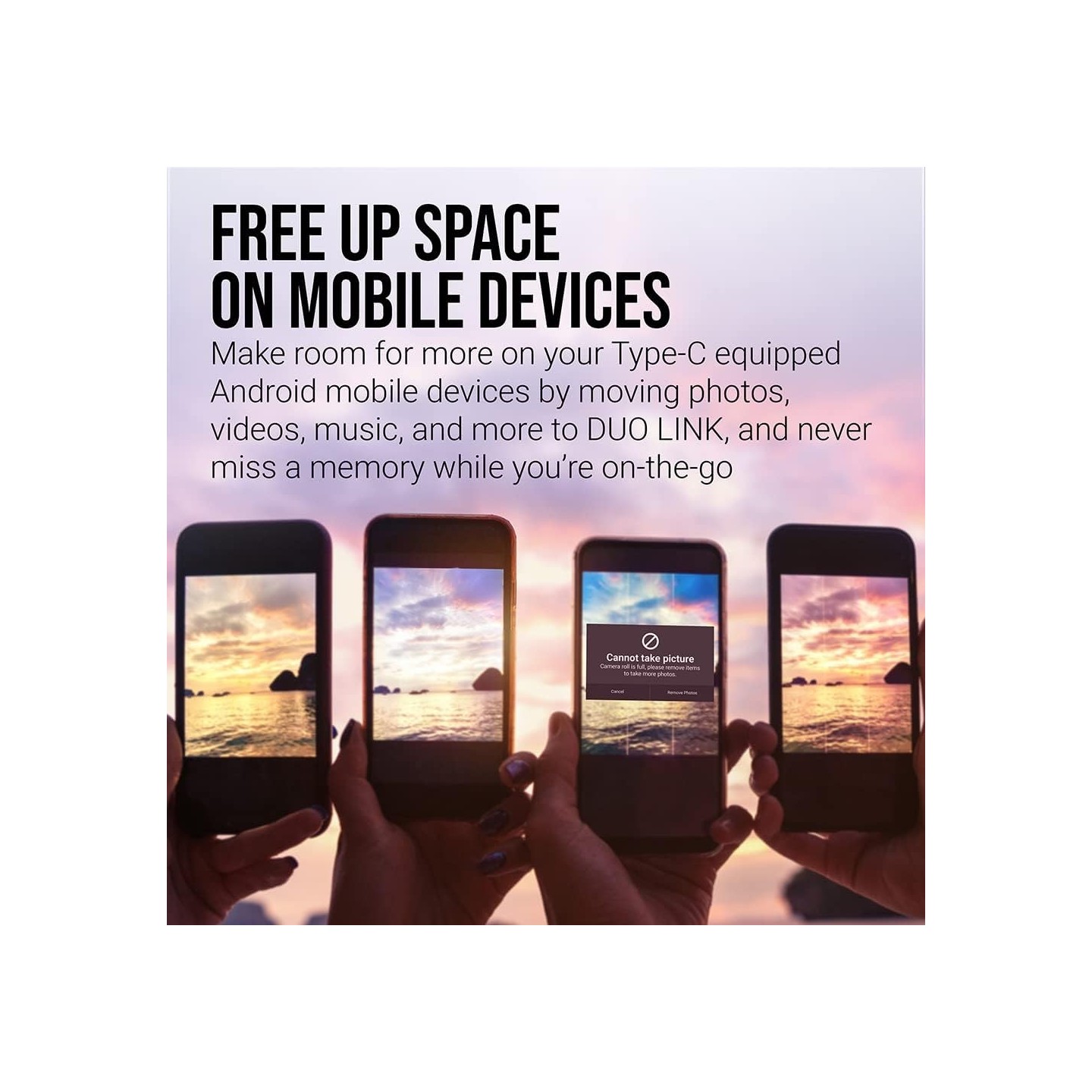 PNY Flash Drive Duo Link USB 3.2 Dual Connector OTG Capless Swivel 256GB Black FDI256DULINKTYC