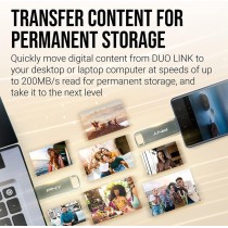 PNY DUO LINK Dual Connector 256GB USB 3.2 Gen 1 Flash Drive – 256GB 200MB/s Read | Armenius Store