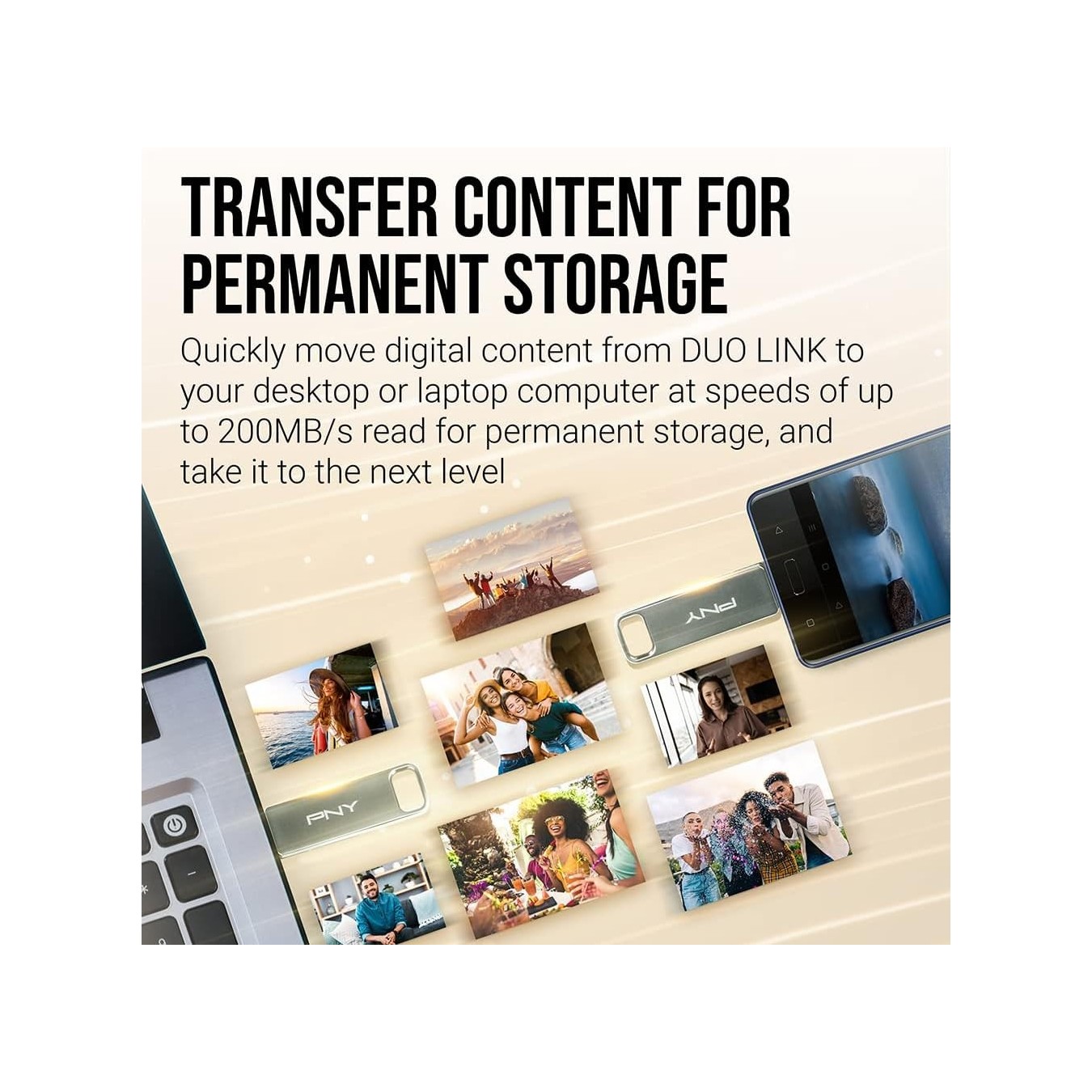 PNY DUO LINK Dual Connector 256GB USB 3.2 Gen 1 Flash Drive – 256GB 200MB/s Read | Armenius Store
