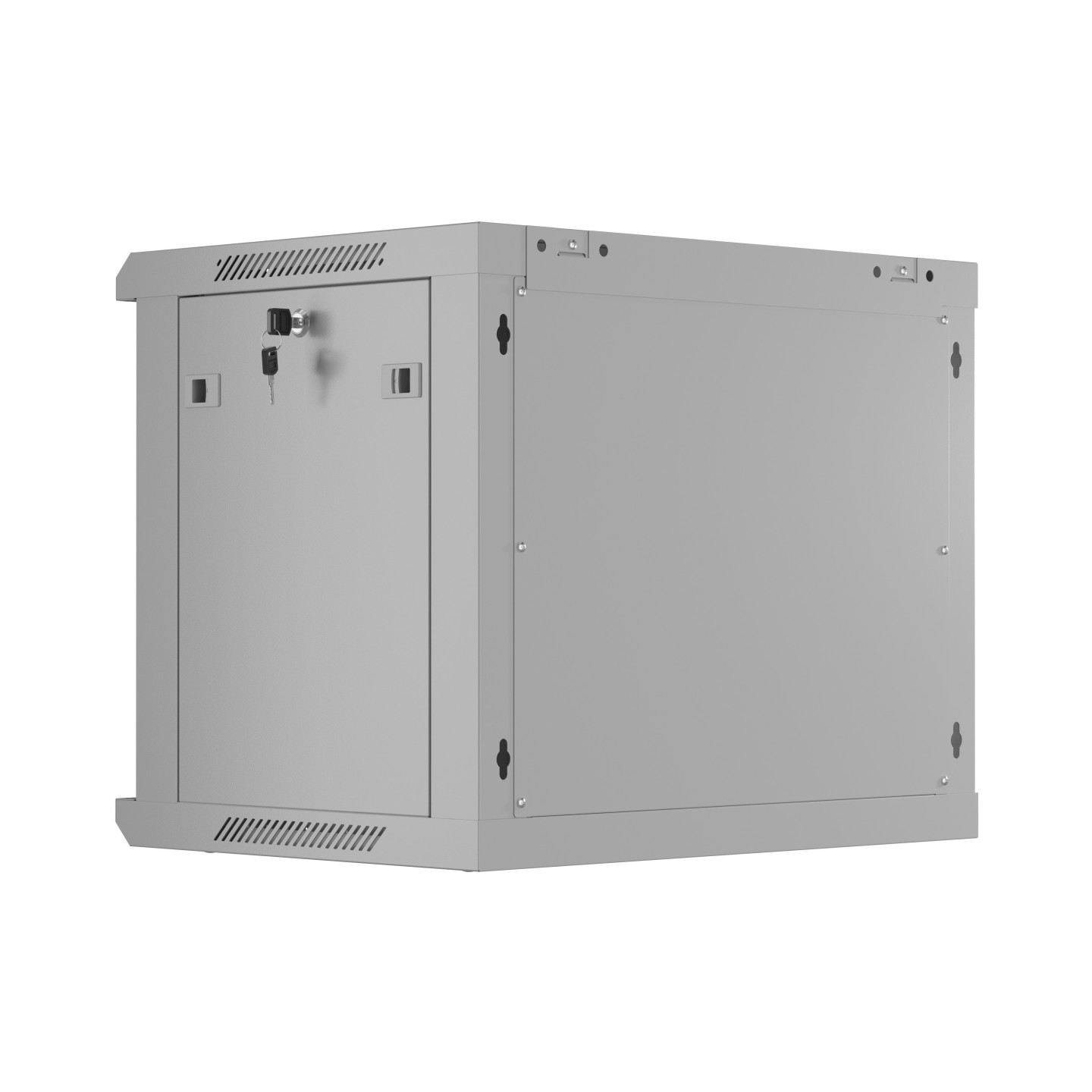 Lanberg Wall Rack 19'' with Perforated Door - 4U 45cm Grey FLAT PACKED — Buy in Cyprus with Fast Delivery