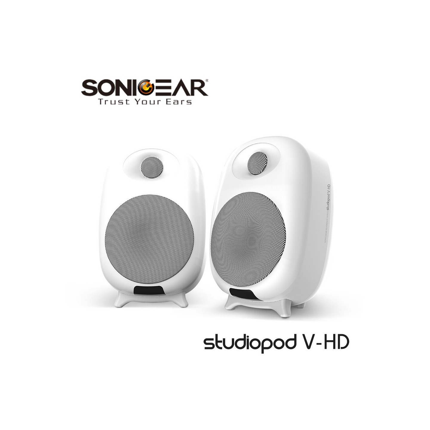SonicGear StudioPod - V-HD 2.0 - 80W Active Bluetooth Speakers Optical Input & Remote Control