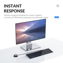 Buy Orico USB-A Hub - DESK-4U - USB-A Hub 4Port USB3.0 Desktop Mount in Cyprus, Nicosia, Limassol, Larnaka, Pafos