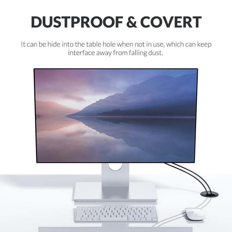 Buy Orico USB-A Hub - DESK-4U - USB-A Hub 4Port USB3.0 Desktop Mount in Cyprus, Nicosia, Limassol, Larnaka, Pafos