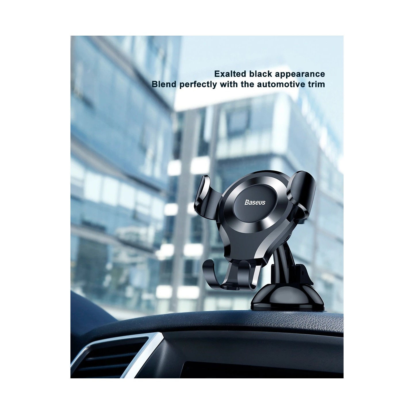 Baseus Osculum Type Gravity Dashboard Car Mount - SUYL-XP0S - Osculum Type Gravity Dashboard Car Mount Black