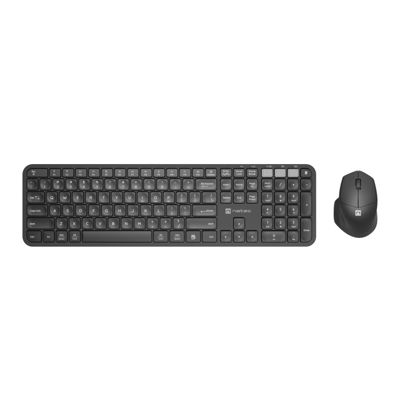 Natec Octopus 2 Wireless Keyboard & Mouse Combo BT & 2.4GHz US (Boxed) — Buy in Cyprus with Fast Delivery