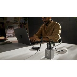 Buy EcoFlow Charge Wall - RAPID Pro 100W 3 Ports GaN UK Silver in Cyprus, Nicosia, Limassol, Larnaka, Pafos