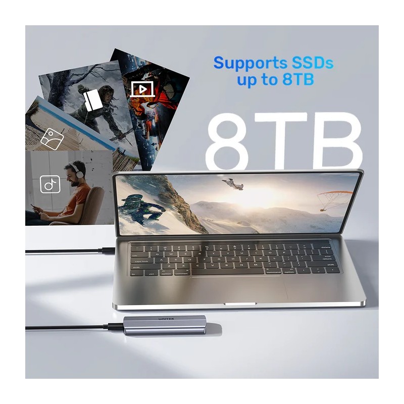 Buy Unitek USB-C NVME PCIe Enclosure 10Gbps - S1241B - USB-C, NVME PCIe Enclosur... in Cyprus, Nicosia, Limassol, Larnaka, Pafos