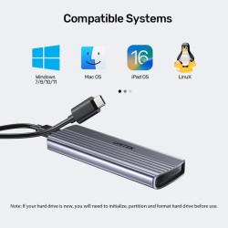 Buy Unitek USB-C NVME PCIe Enclosure 10Gbps - S1241B - USB-C, NVME PCIe Enclosur... in Cyprus, Nicosia, Limassol, Larnaka, Pafos